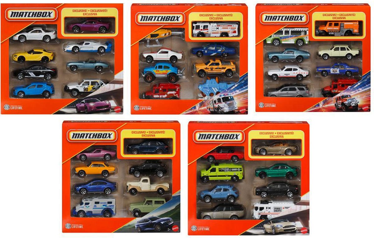 HVR81-986L Matchbox 8 Pack Assorted