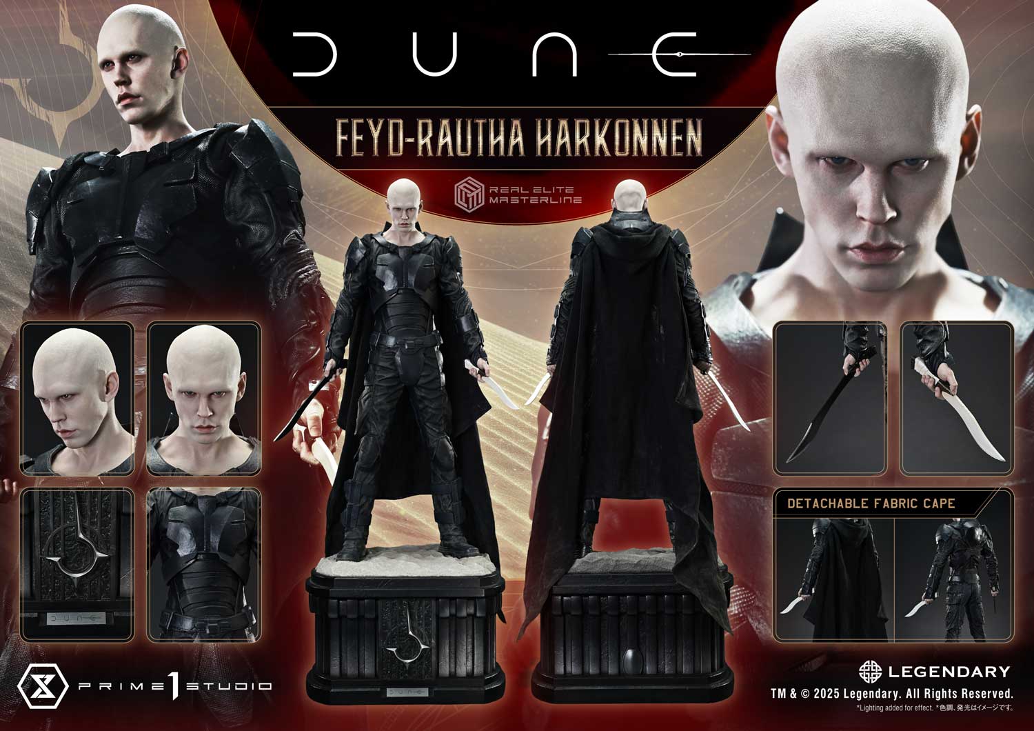 Prime 1 Studio Dune: Part Two Feyd-Rautha Harkonnen Real Elite Masterline 1/3 Statue