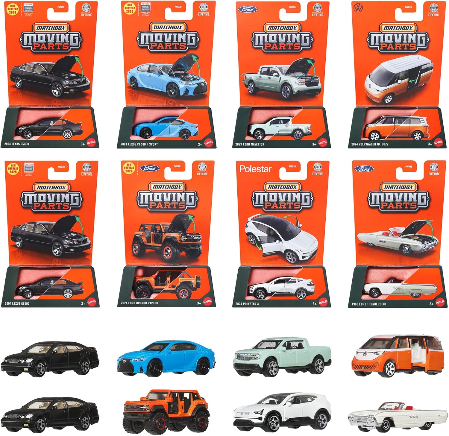 FWD28-989K Matchbox Moving Parts Assortment