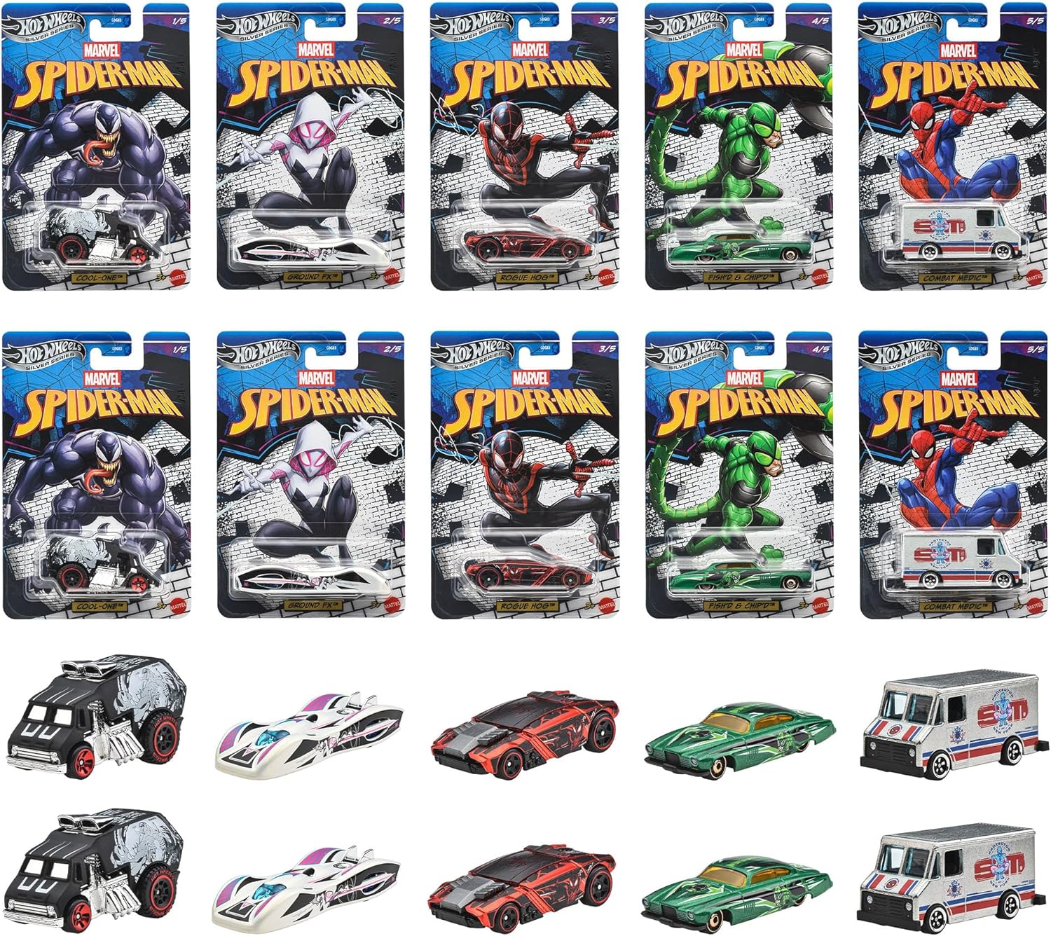 GDG83-987L Hot Wheels Entertainment Theme Assortment - Spider-Man