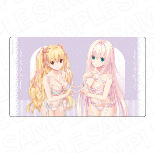 "Aria the Scarlet Ammo" Rubber Desk Mat Riko & Lisa Bondage Lingerie ver.