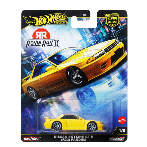JBK88-9866 Hot Wheels Car Culture Ronin Run II Nissan Skyline GT-R (R32) Pandem