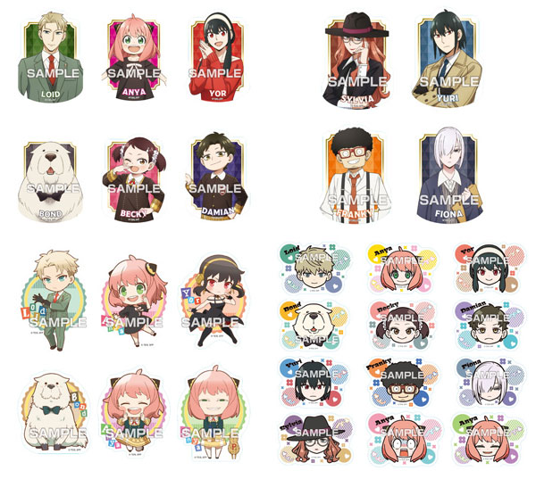 Shokugan: Spy x Family Chara Cut Sticker Gum 16Pack BOX 